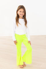 Mila & Rose ® Neon Yellow Velvet Bells for Girls Mila and Rose Kids - Everetts Place Boutique - 