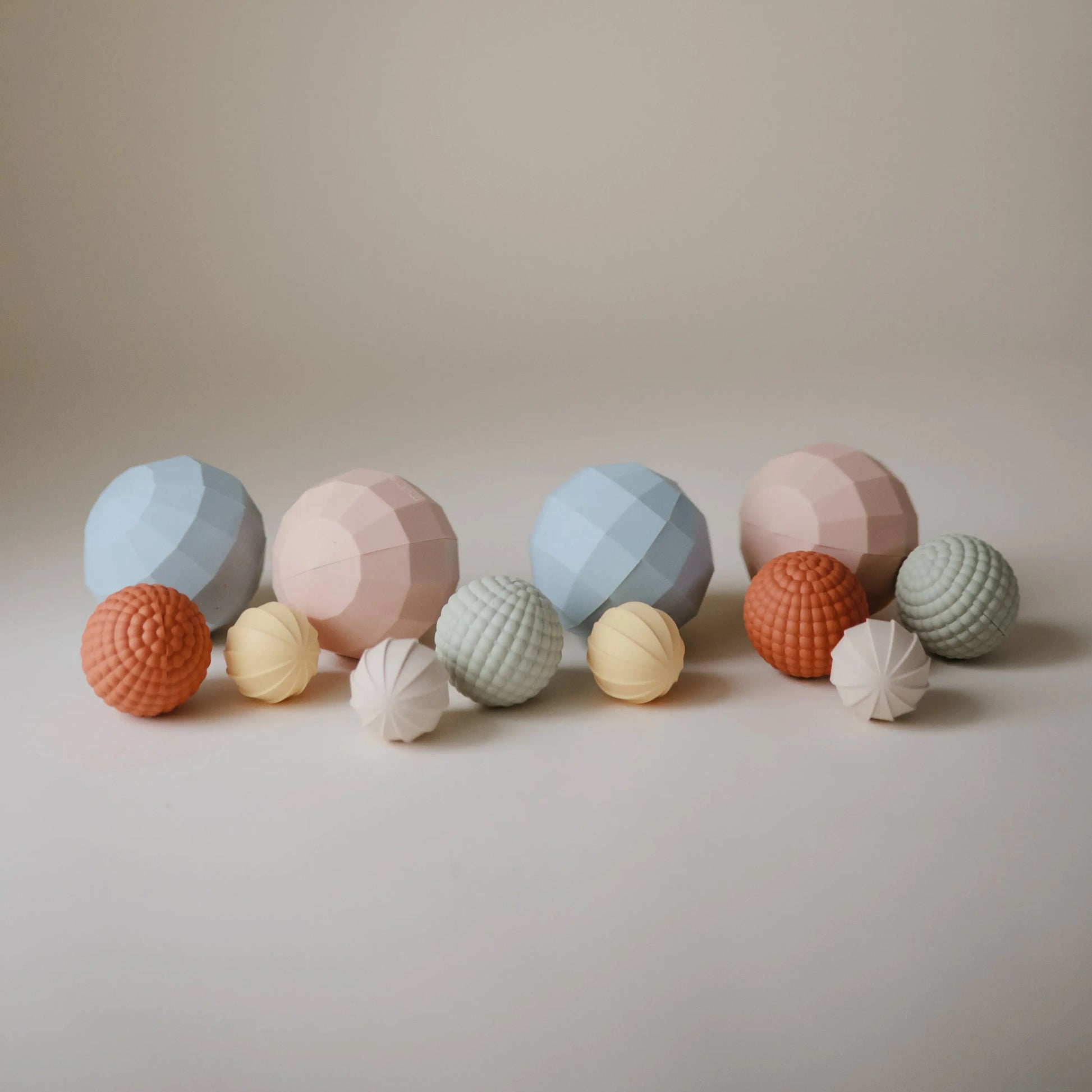Nesting Spheres Sensory Toy for Tactile Exploration and Development Mushie Everetts Place: Online Boutique
