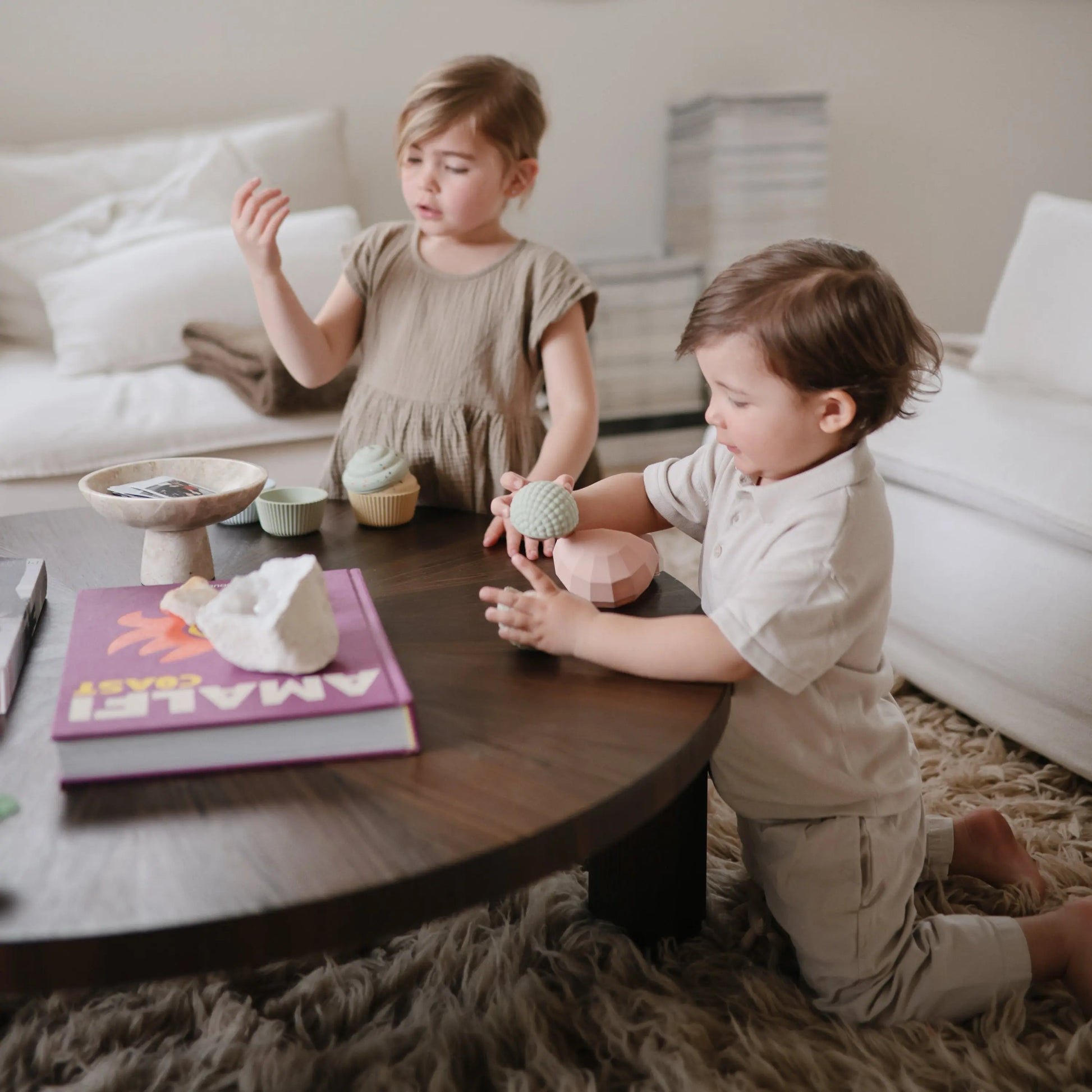 Nesting Spheres Sensory Toy for Tactile Exploration and Development Mushie Everetts Place: Online Boutique