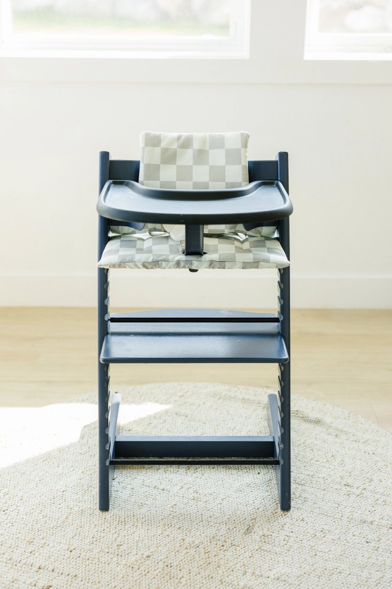 Little Joy Co. Neutral Checker Cushion for the Stokke Tripp Trapp Highchair - Everetts Place Boutique - 