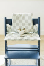 Little Joy Co. Neutral Checker Cushion for the Stokke Tripp Trapp Highchair - Everetts Place Boutique - 