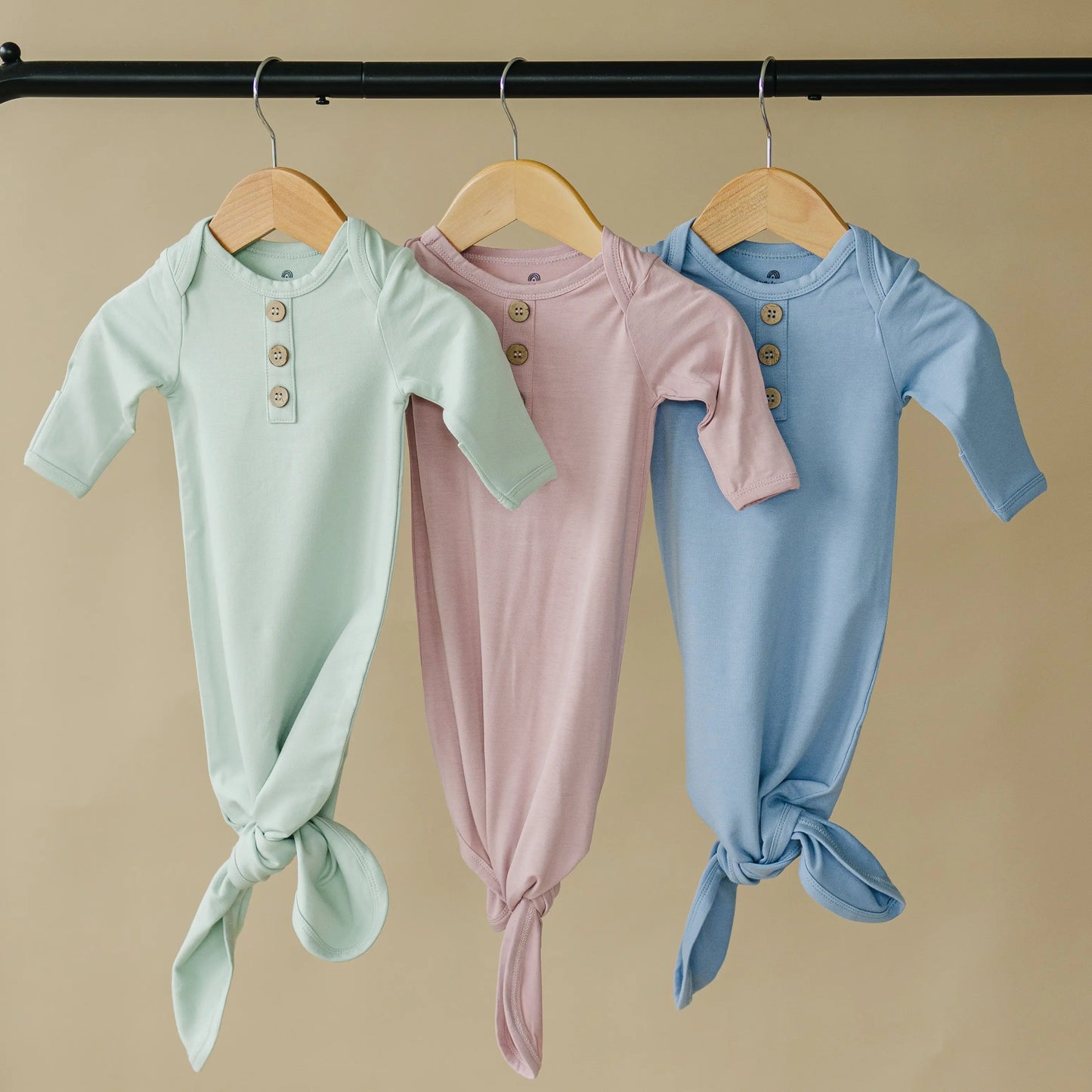 Little Joy Co. Newborn Bamboo Gown And Hat Set By Little Joy Co Boutique - Apparel & Accessories > Clothing > Baby & Toddler Clothing > Baby One-Pieces