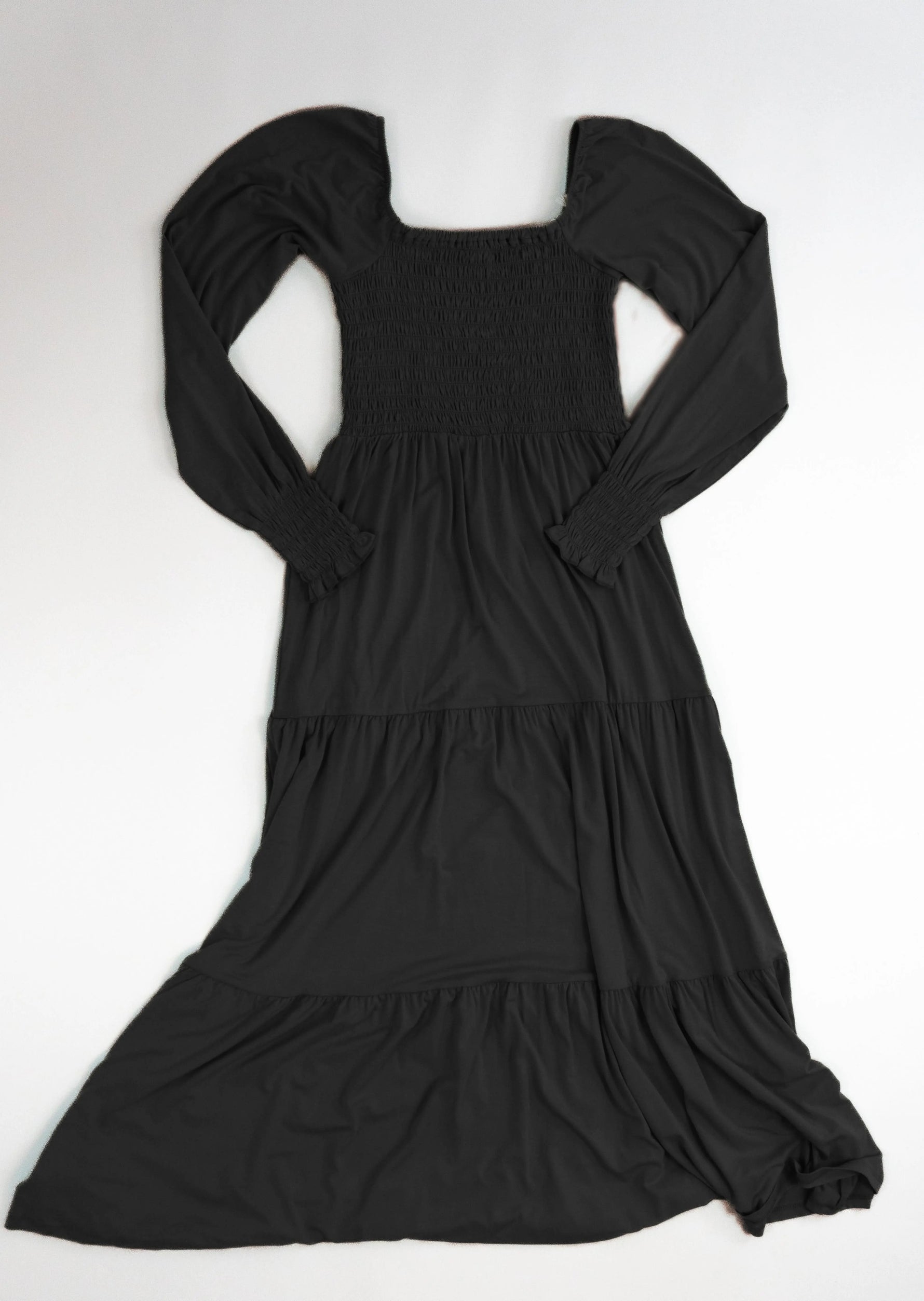 Bubble Baby Nightfall | Adult Long Sleeve Smocked Dress - 