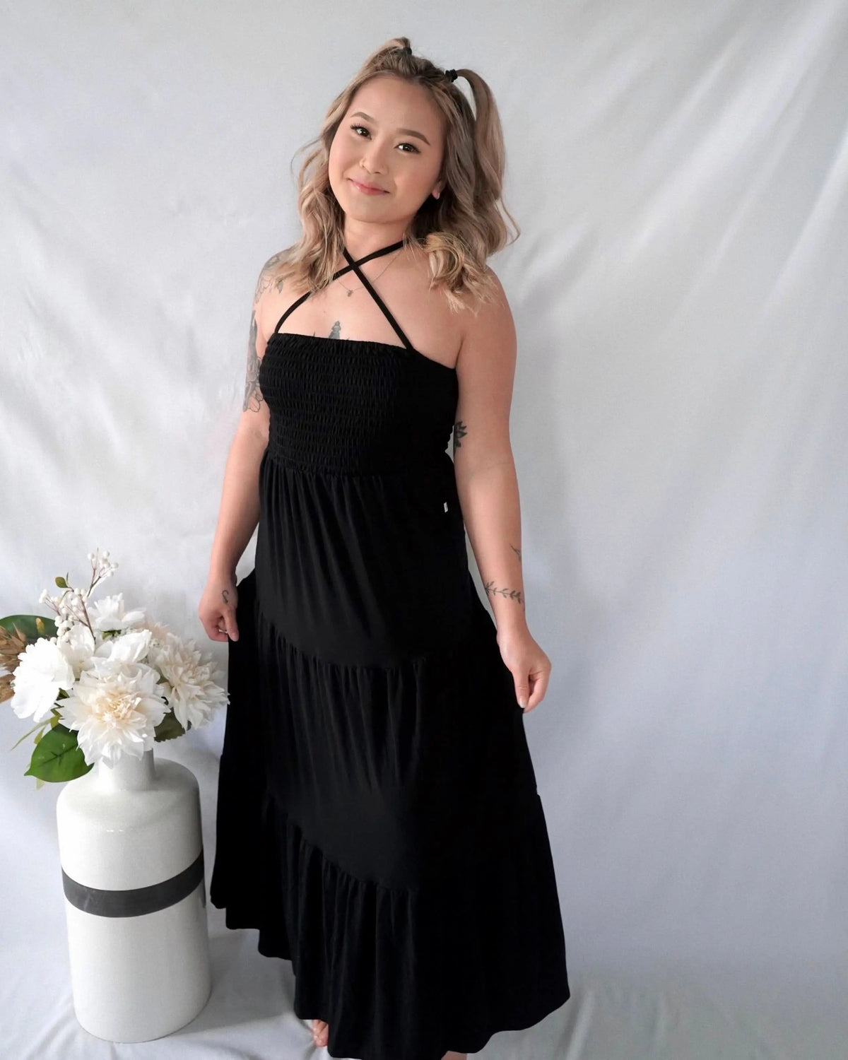 Bubble Baby Nightfall | Adult Smocked Dress - 