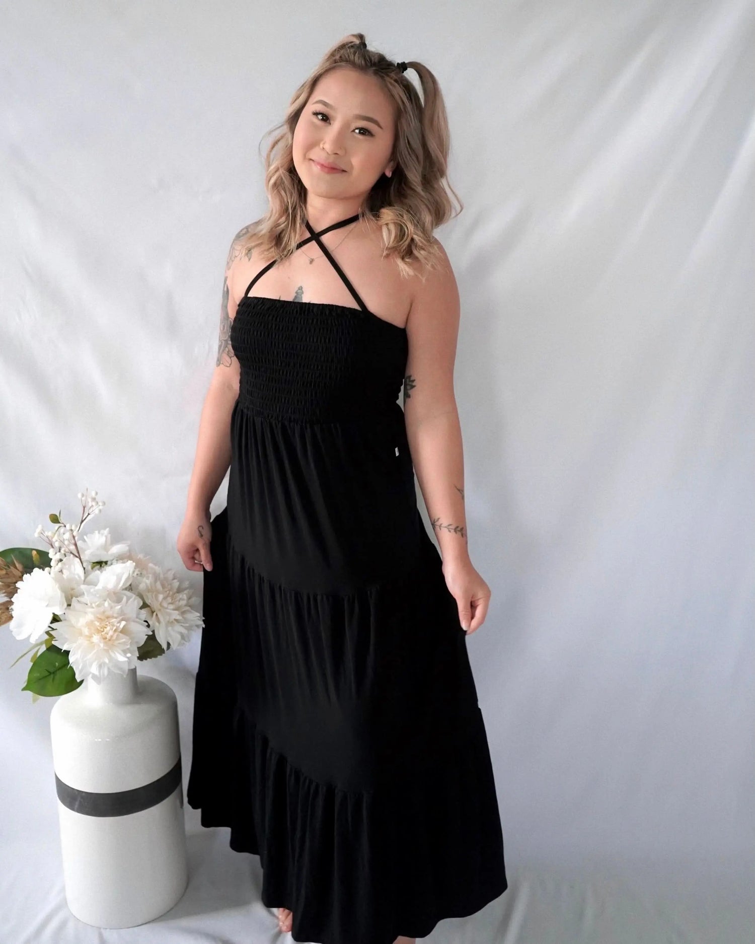 Bubble Baby Nightfall | Adult Smocked Dress - 