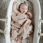 Mushie Organic Cotton Muslin Swaddle Blanket for Baby Cuddling and Nursing - Baby & Toddler > Swaddling & Receiving Blankets Swaddle