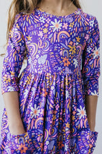 No Bad Days Three Quarter Sleeve Pocket Twirl Dress Mila & Rose ® Everetts Place: Online Boutique