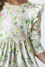 No Bunny Like You 3/4 Sleeve Ruffle Twirl Dress Mila & Rose ® 