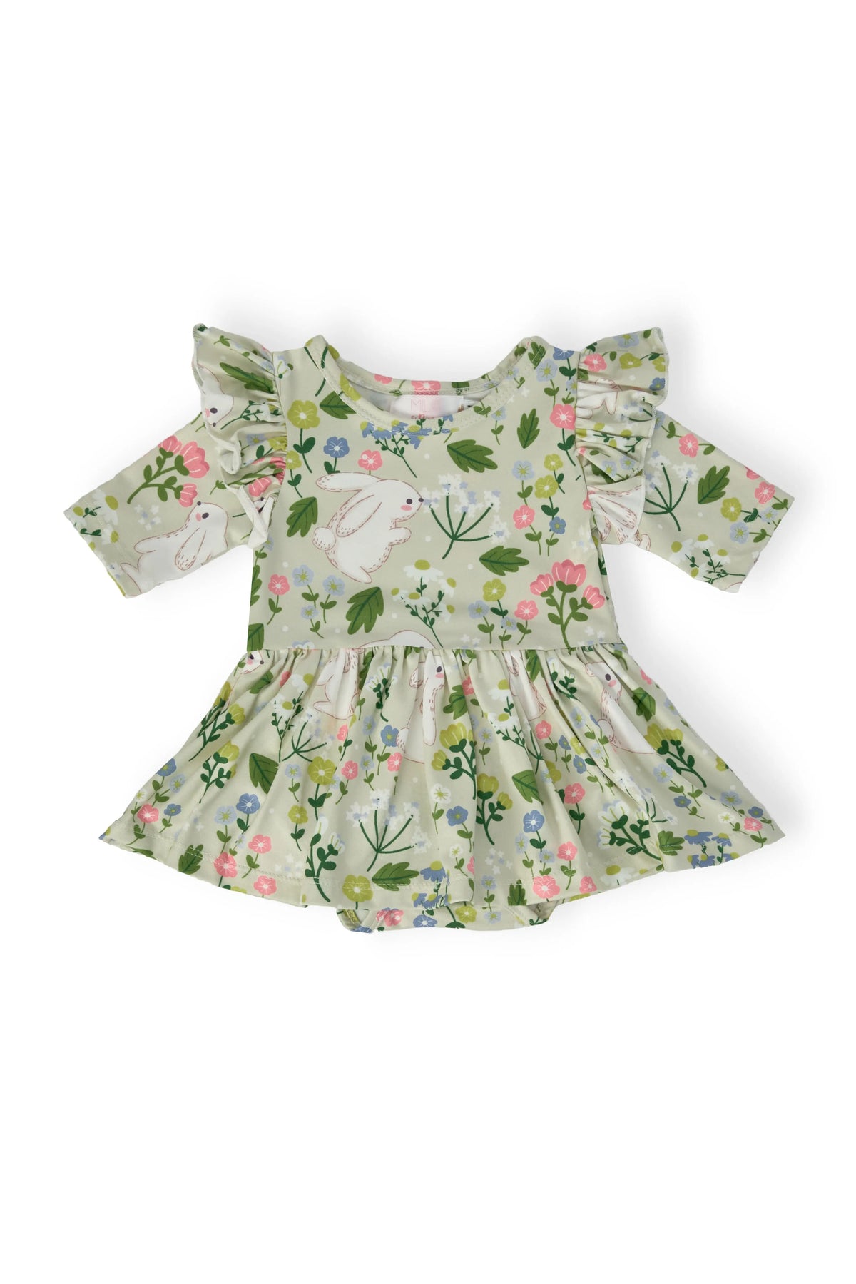Mila & Rose ® No Bunny Like You Twirl Flutter Bodysuit - 