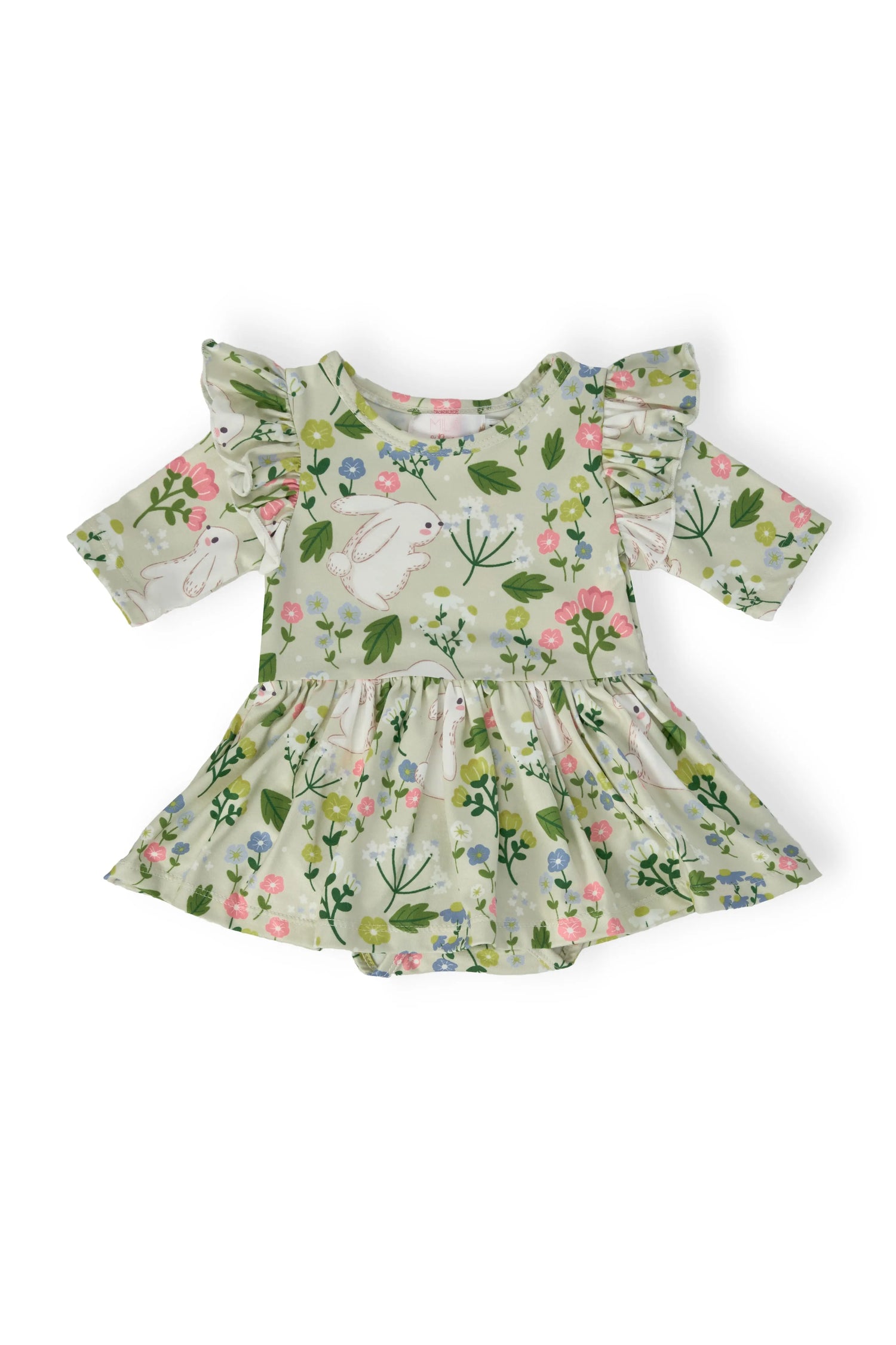 Mila & Rose ® No Bunny Like You Twirl Flutter Bodysuit - 