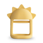 Mushie No Drop Sun Teether Sunshine Baby Toy with Easy Grip and Textured Surface - Baby & Toddler > Baby Health > Pacifiers & Teethers teether