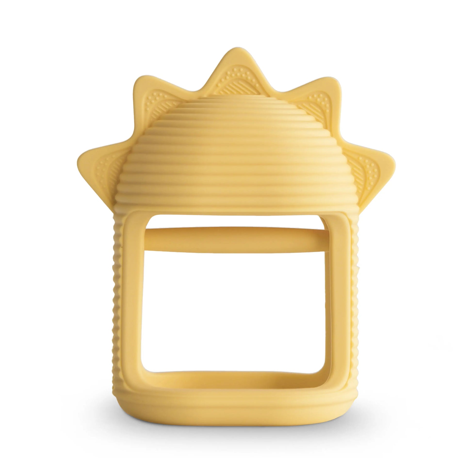 No Drop Sun Teether Sunshine Baby Toy with Easy Grip and Textured Surface Mushie