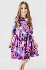 No Tricks Just Treats Three Quarter Sleeve Pocket Dress Mila & Rose ® Everetts Place: Online Boutique