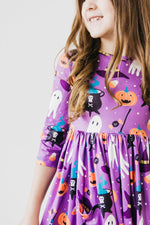 No Tricks Just Treats Three Quarter Sleeve Pocket Dress Mila & Rose ® Everetts Place: Online Boutique