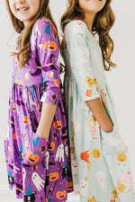 No Tricks Just Treats Three Quarter Sleeve Pocket Dress Mila & Rose ® Everetts Place: Online Boutique