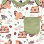Owl Bodysuit and Shorts | Organic Pima Cotton by Kolorful