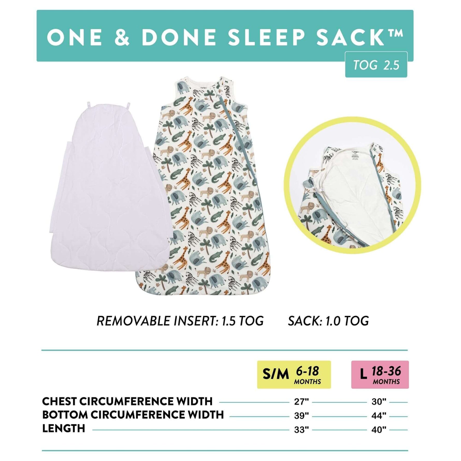 Norani Baby One And Done Sleep Sack Macarons All Season Norani Baby Everetts Place: Online Boutique