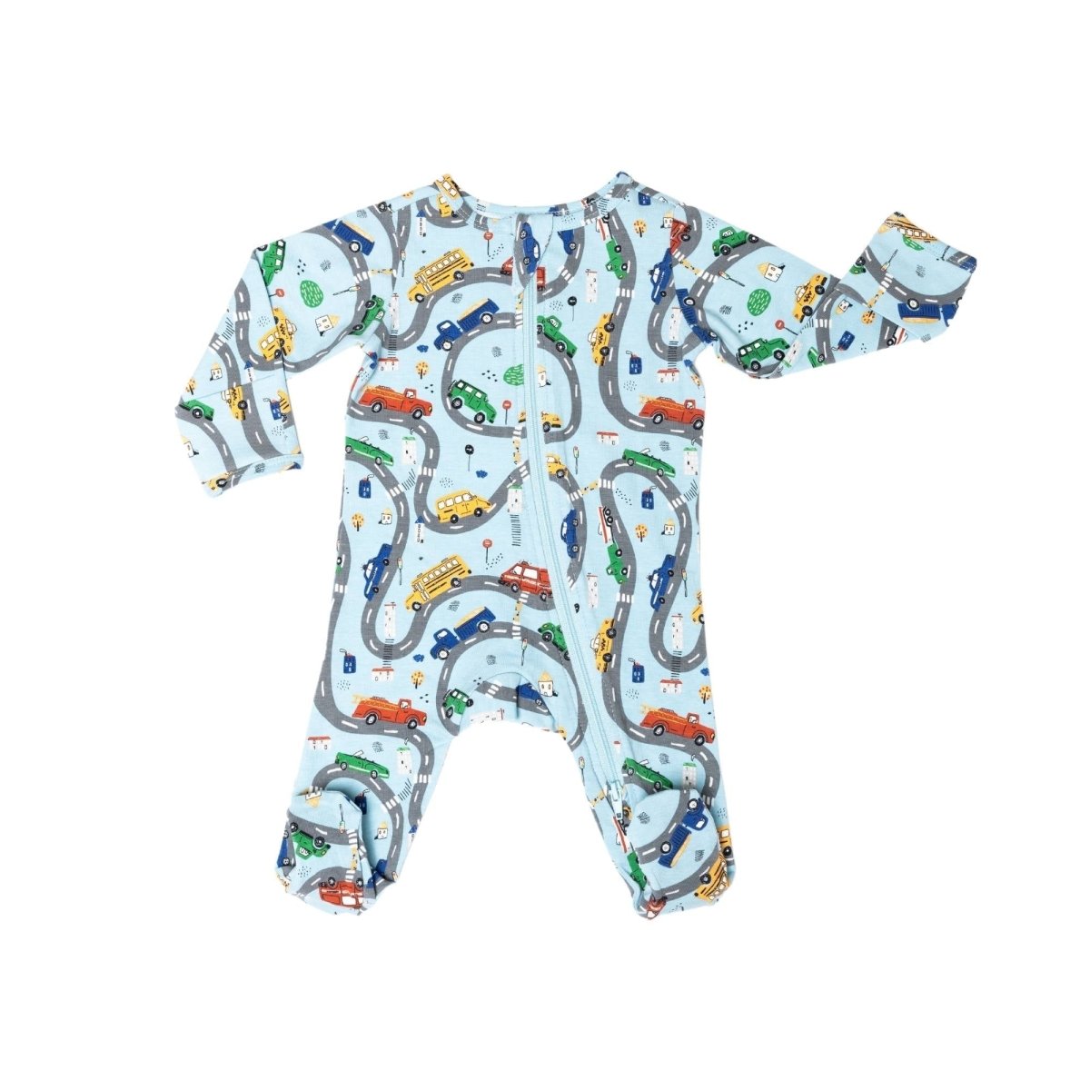 Norani Baby Norani Baby Organic Cars Footie Newborn Onesie Soft Cozy - Everetts Place Boutique - 