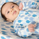 Norani Baby Organic Footie Blue Balloons Newborn Onesie Norani Baby Everetts Place: Online Boutique