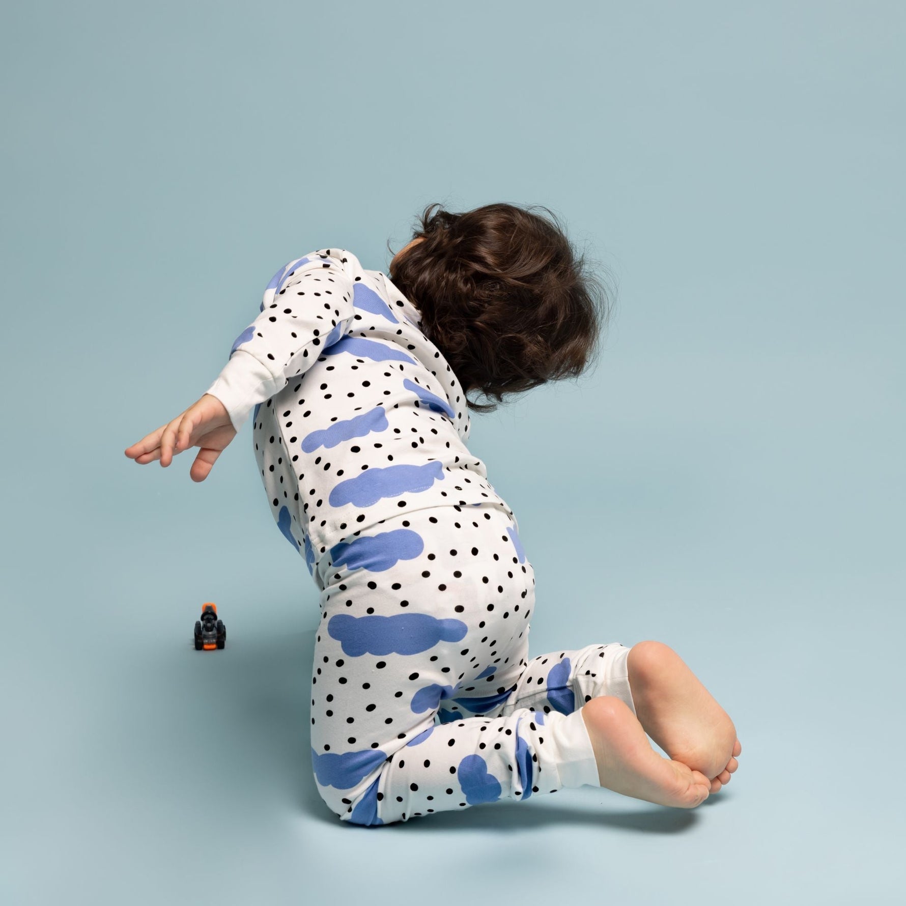 Norani Baby Organic Kids Pajamas Blue Clouds Cozy Nightwear Norani Baby Everetts Place: Online Boutique