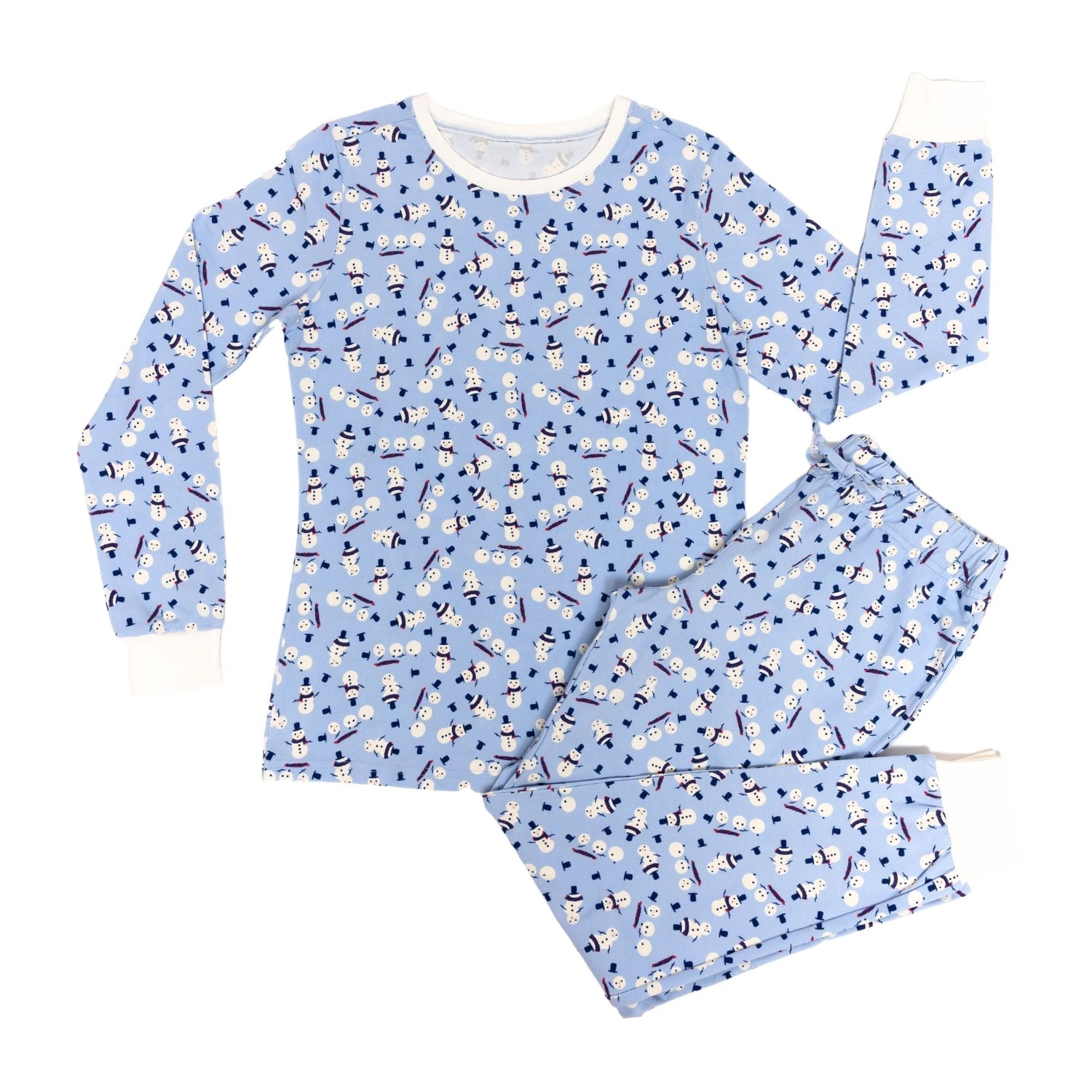 Organic Adult Men's Pajamas - Holiday Snowmen