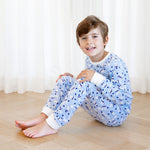 Norani Baby organic kids winter snowmen holiday pajamas.