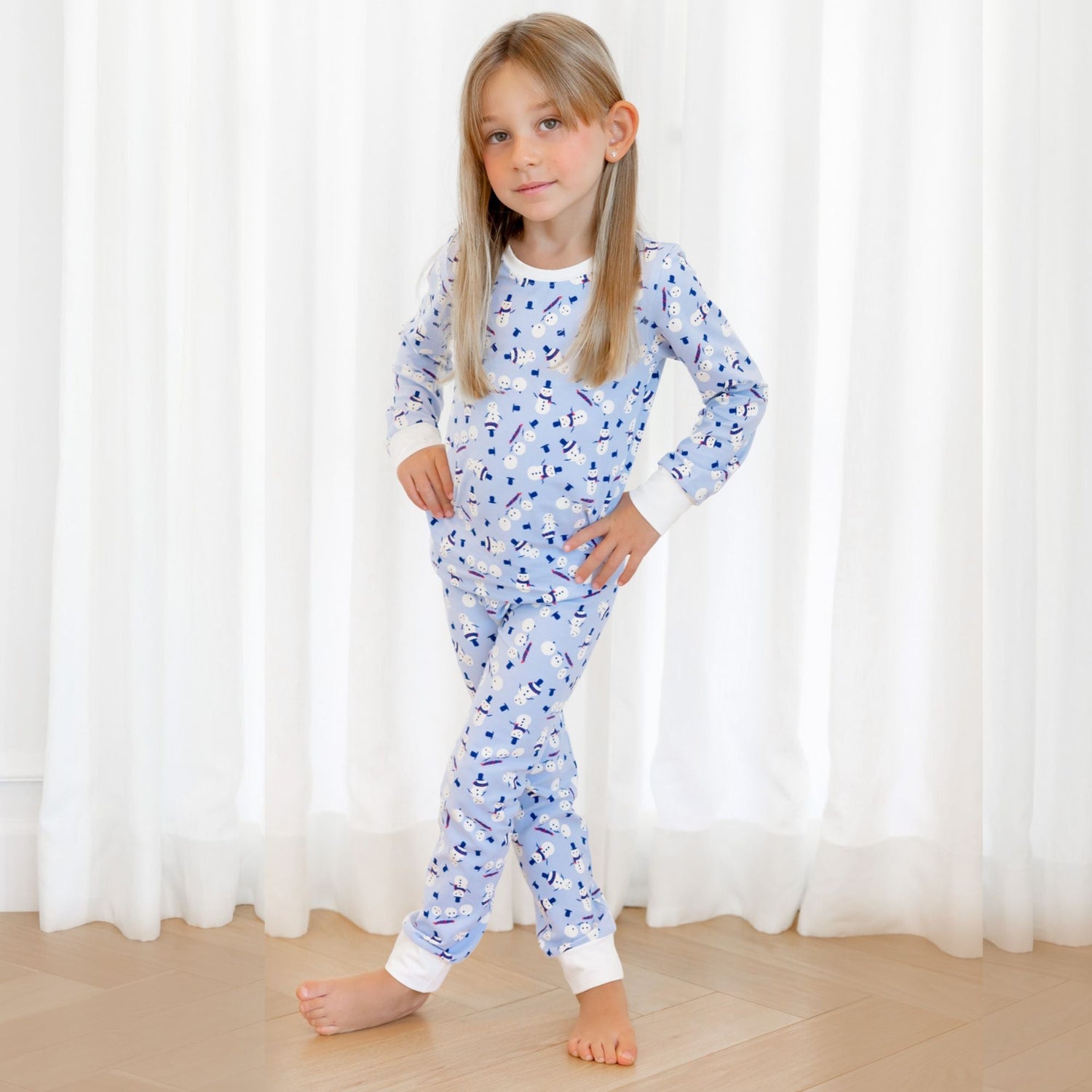 Organic Kids Pajamas - Winter Snowmen - Sleeve, Child, Nightwear, Baby & Toddler Clothing, Pajamas | Everetts Place