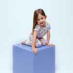 Norani Baby organic short sleeve kids pajamas, soft cotton sleepwear.
