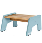 Ocodile 1-step wooden stool for kids, natural finish.
