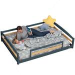 Full-Size Montessori Floor Bed with Strong Slatted Frame by Ocodile.com at Everetts Place