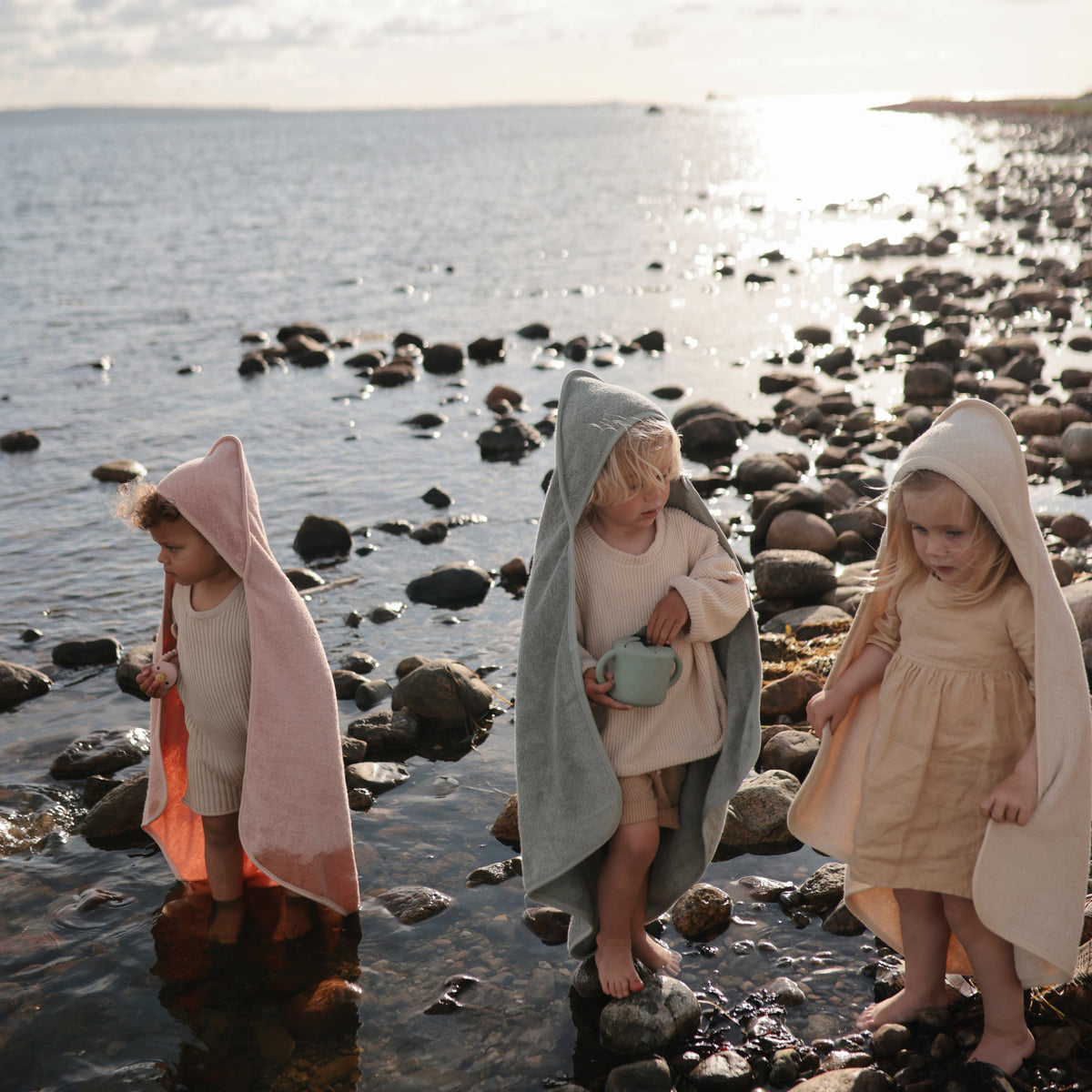 Organic Cotton Baby Hooded Towel by Mushie (view 9 of 58)