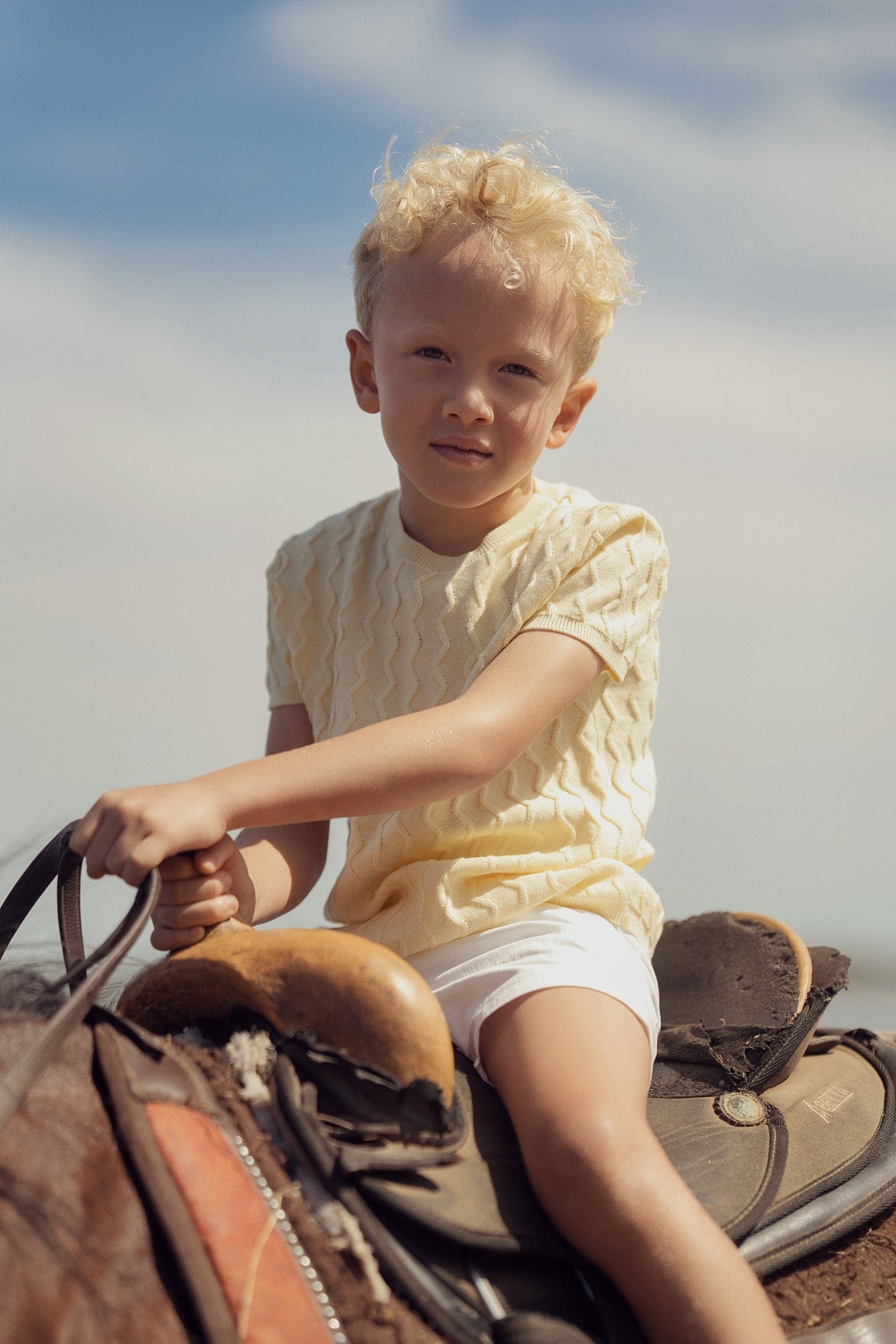 KIPP Collection Knit Sweater with 3D Zigzag Stitch for Preppy Style