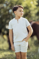 KIPP Collection Striped Shorts With Front Pocket Detail For Everyday Wear by KIPP™ Collection at Everetts Place