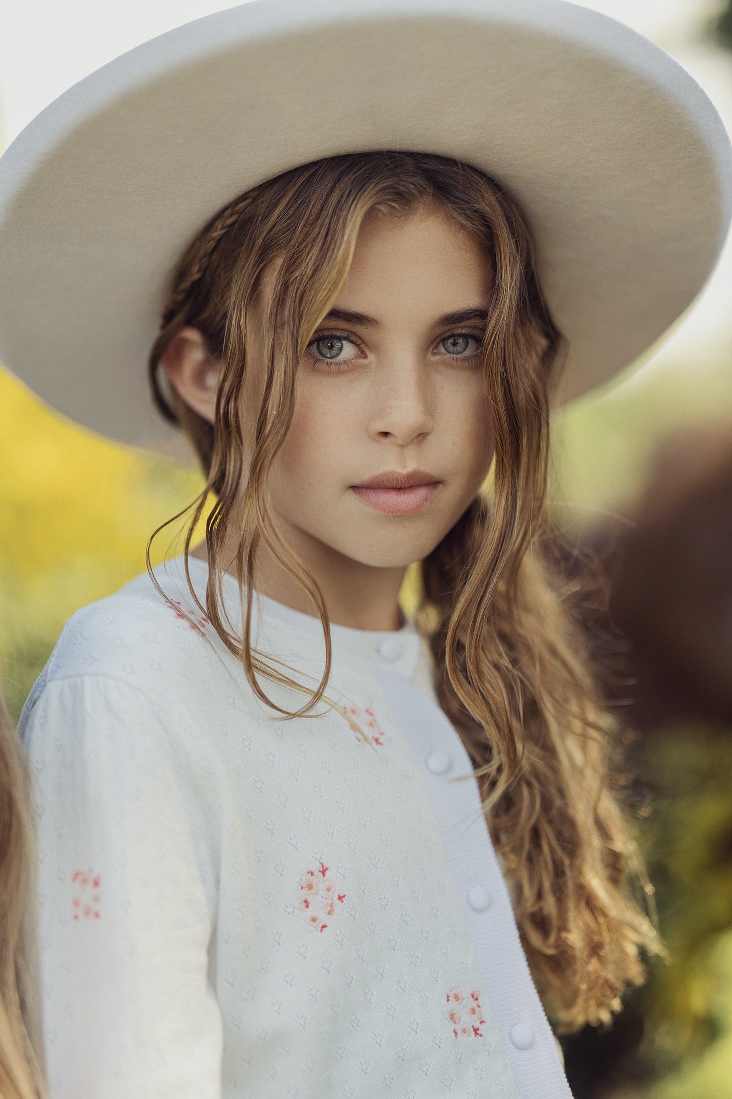 KIPP Collection Cardigan With Pointelle And Floral Button Details For Women