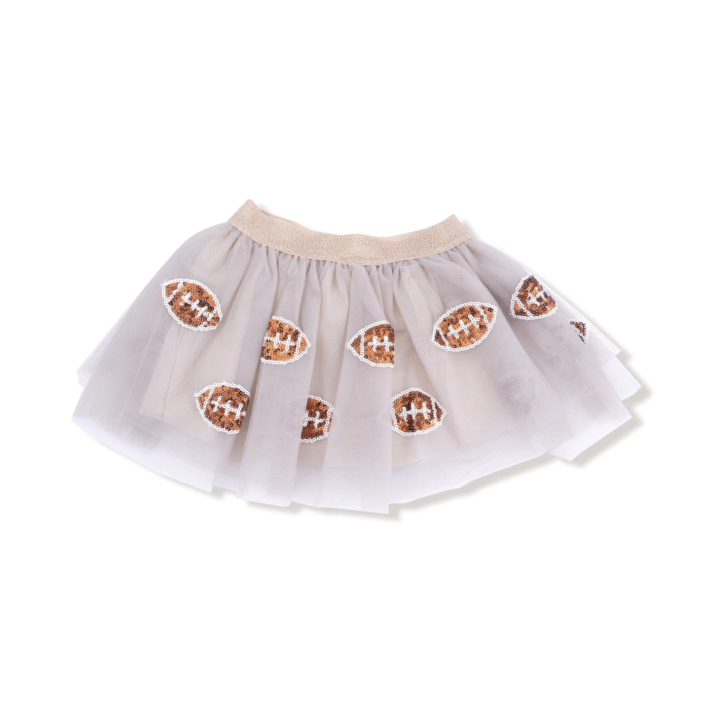 Angel Dear Oatmeal Football Tutu Skirt With Sparkly Sequin Appliques - Apparel & Accessories > Clothing > Baby & Toddler Clothing > Baby & Toddler Bottoms > Skirts 594