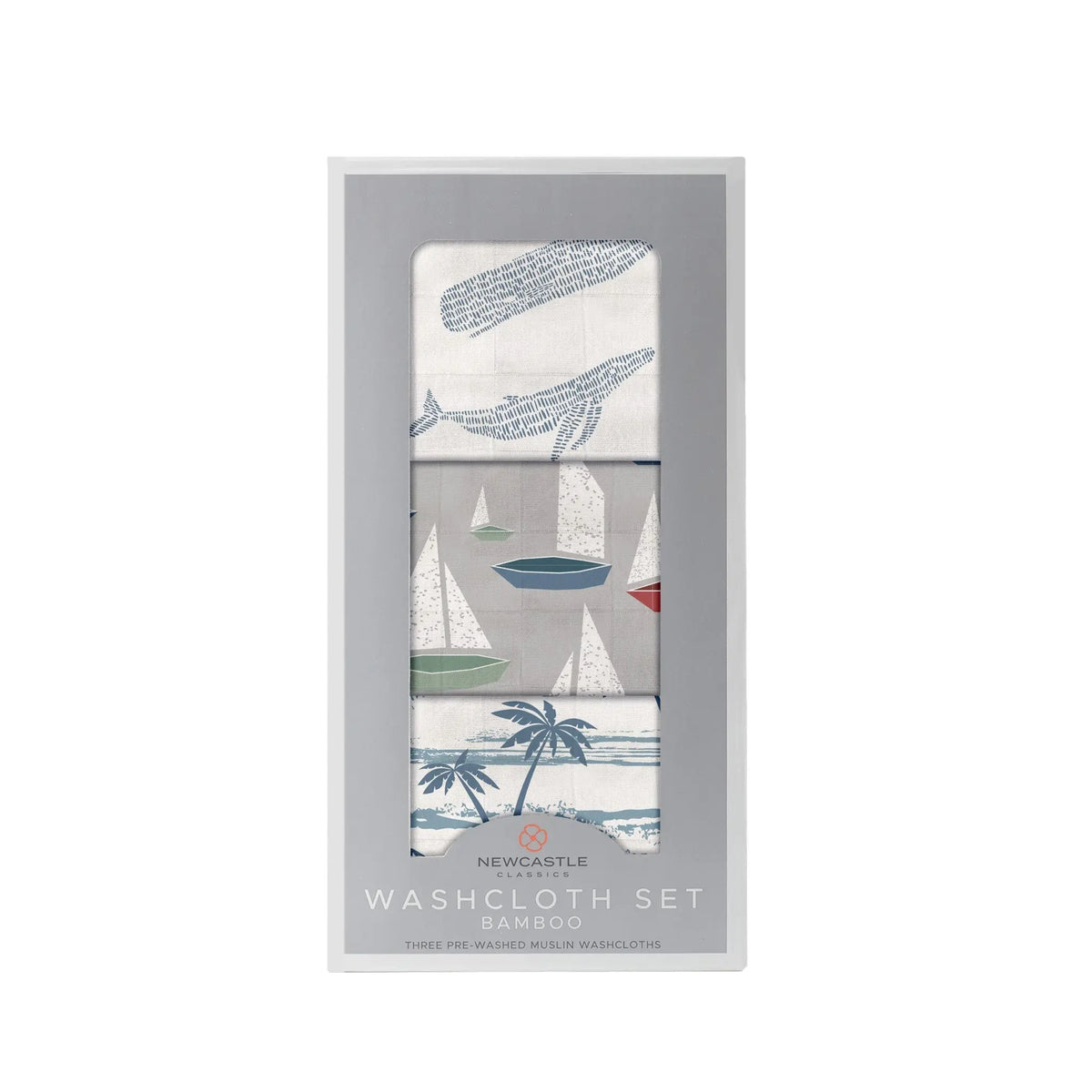 Ocean Tides Bamboo Washcloth Set of 3 Newcastle Classics 