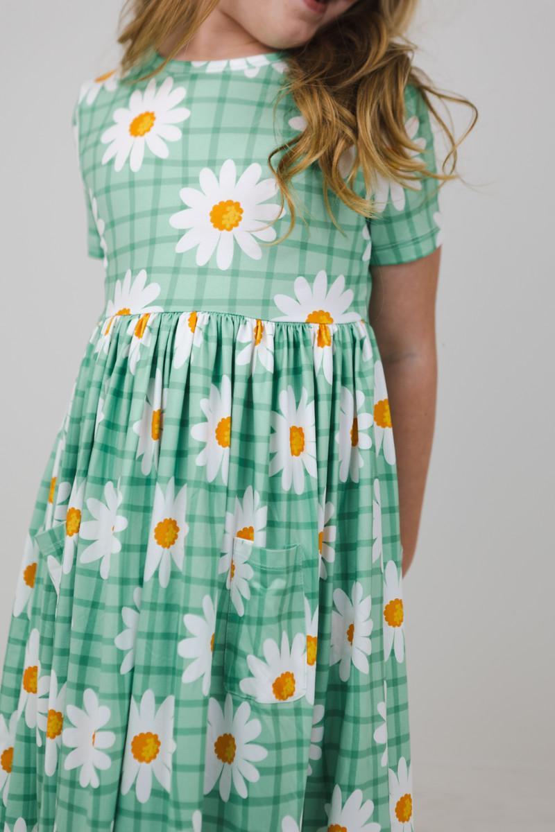 Off The Grid Short Sleeve Pocket Twirl Dress For Girls Mila & Rose ® Everetts Place: Online Boutique