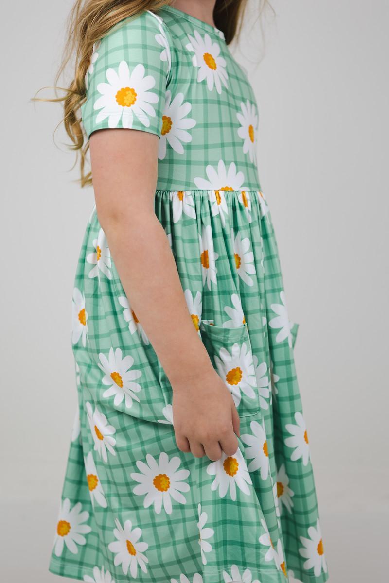 Off The Grid Short Sleeve Pocket Twirl Dress For Girls Mila & Rose ® Everetts Place: Online Boutique