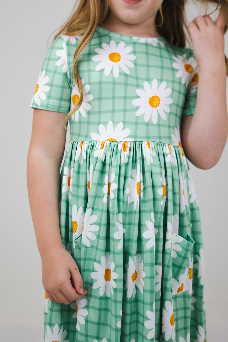 Off The Grid Short Sleeve Pocket Twirl Dress For Girls Mila & Rose ® Everetts Place: Online Boutique