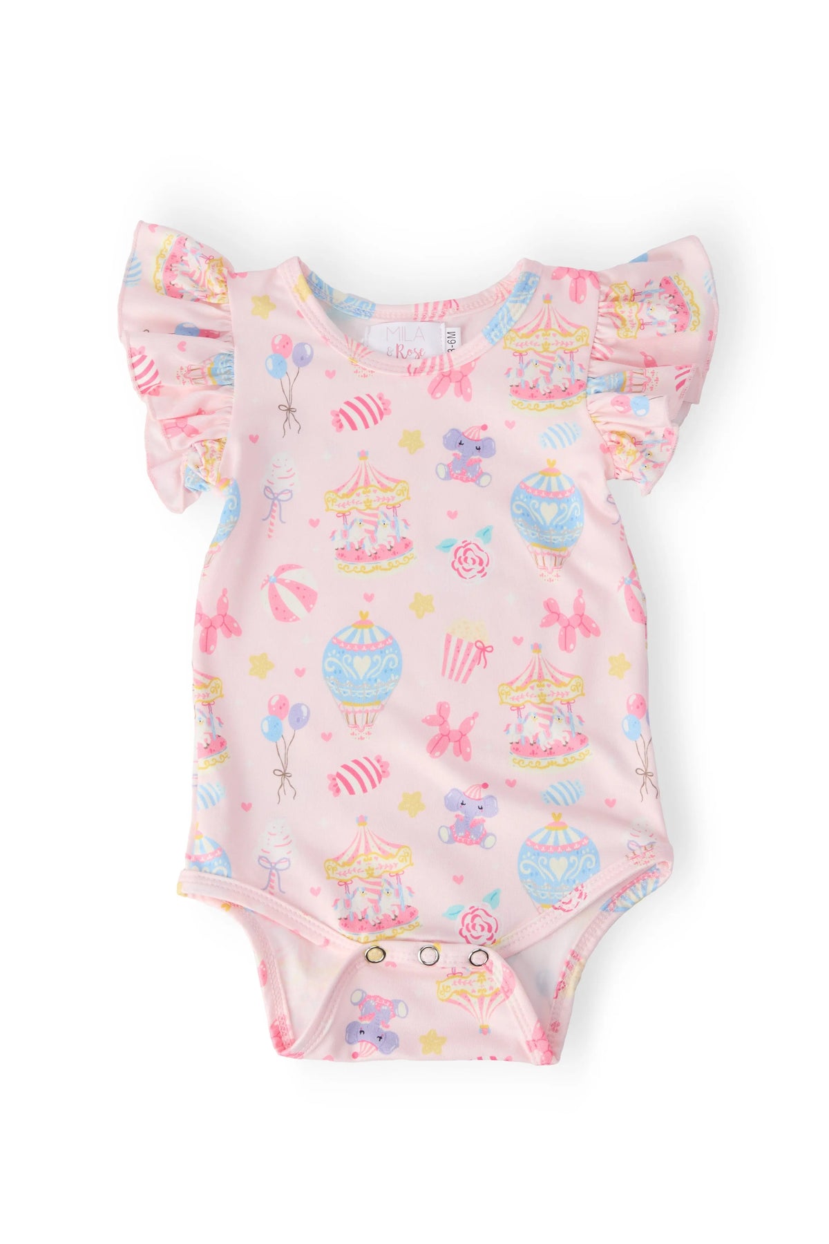 Mila & Rose ® Off to the Circus S/S Flutter Bodysuit - 