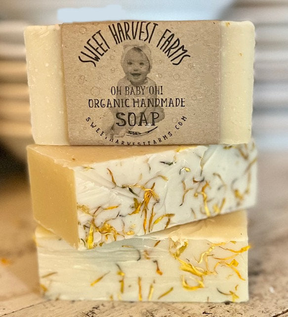 Oh Baby Oh Organic Baby Soap And Shampoo Bar Delicate Skin Sweet Harvest Farms Everetts Place: Online Boutique