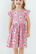 Mila & Rose ® Once Upon a Castle Flutter Sleeve Twirl Dress - 