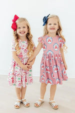 Mila & Rose ® Once Upon a Castle Flutter Sleeve Twirl Dress - 