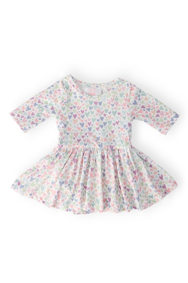 Mila & Rose ® One in a Million Baby Twirl Bodysuit Three Quarter Sleeve - Everetts Place Boutique - 