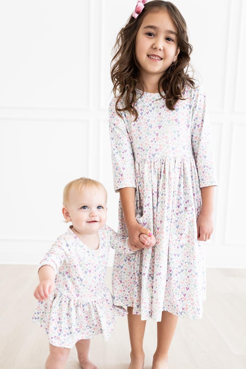 One in a Million Baby Twirl Bodysuit Three Quarter Sleeve Mila & Rose ® Everetts Place: Online Boutique