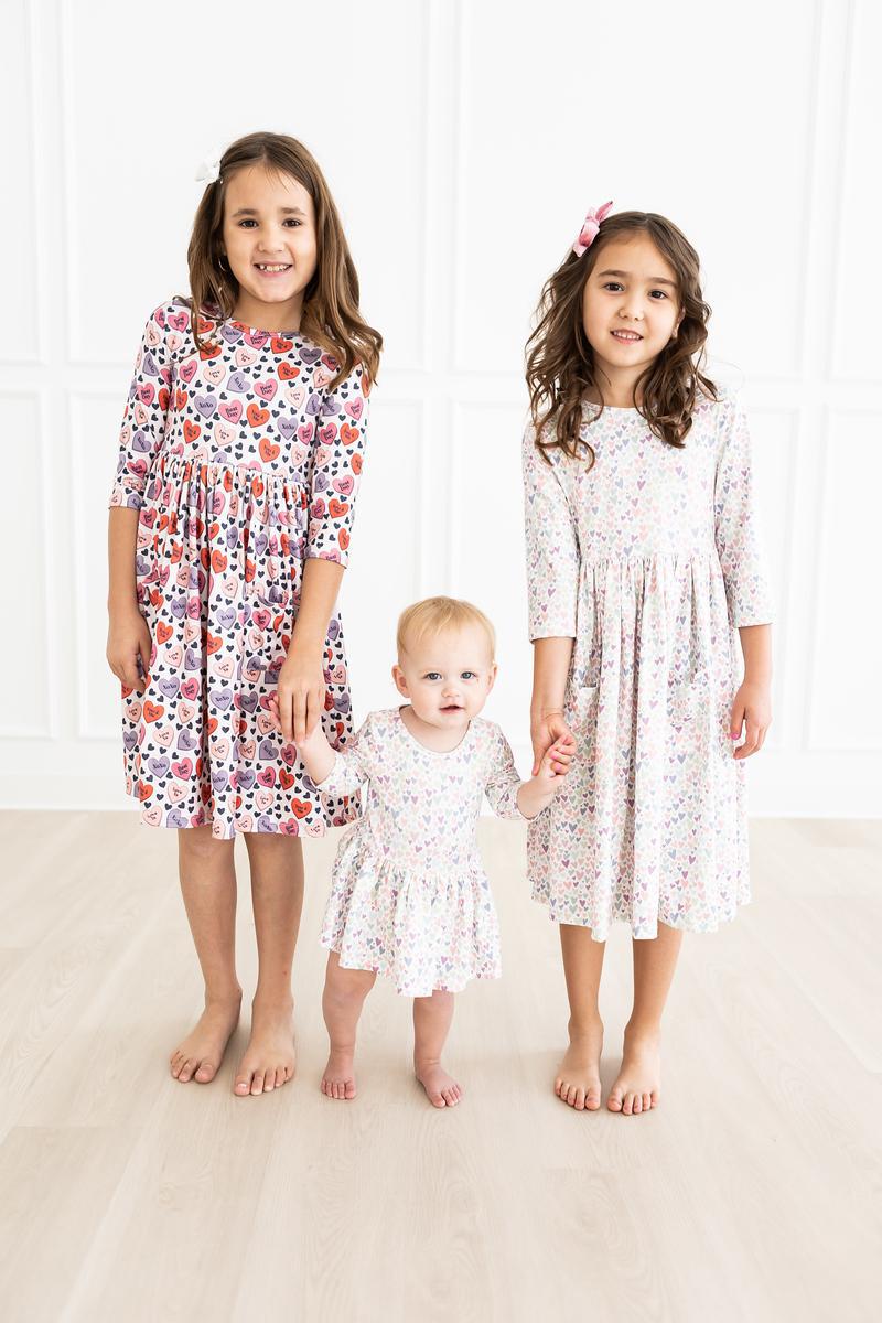 One in a Million Baby Twirl Bodysuit Three Quarter Sleeve Mila & Rose ® Everetts Place: Online Boutique