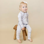 Little Joy Co. Oopsie Daisy Bamboo Zippy Pajamas Romper For Babies - Apparel & Accessories > Clothing > Baby & Toddler Clothing > Baby & Toddler Sleepwear