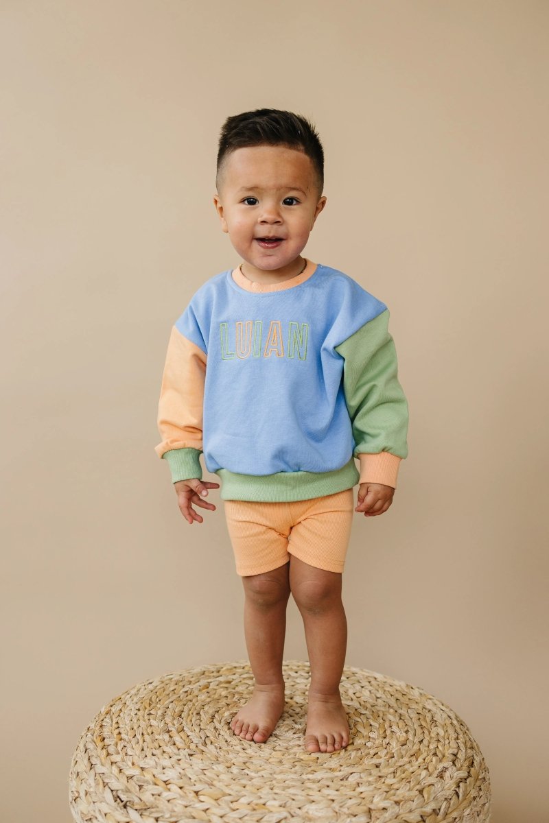 Little Joy Co. Orange Ribbed Bike Shorts - Everetts Place Boutique - 