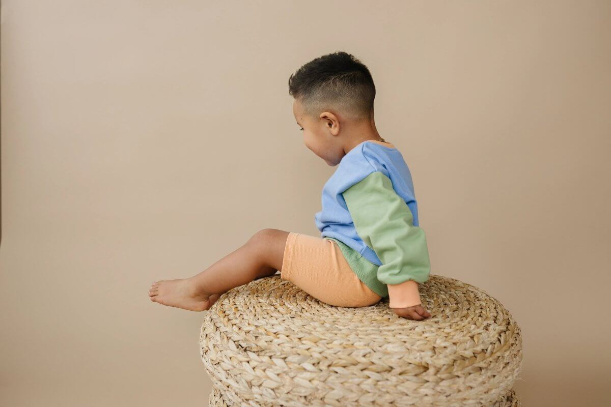 Little Joy Co. Orange Ribbed Bike Shorts - Everetts Place Boutique -