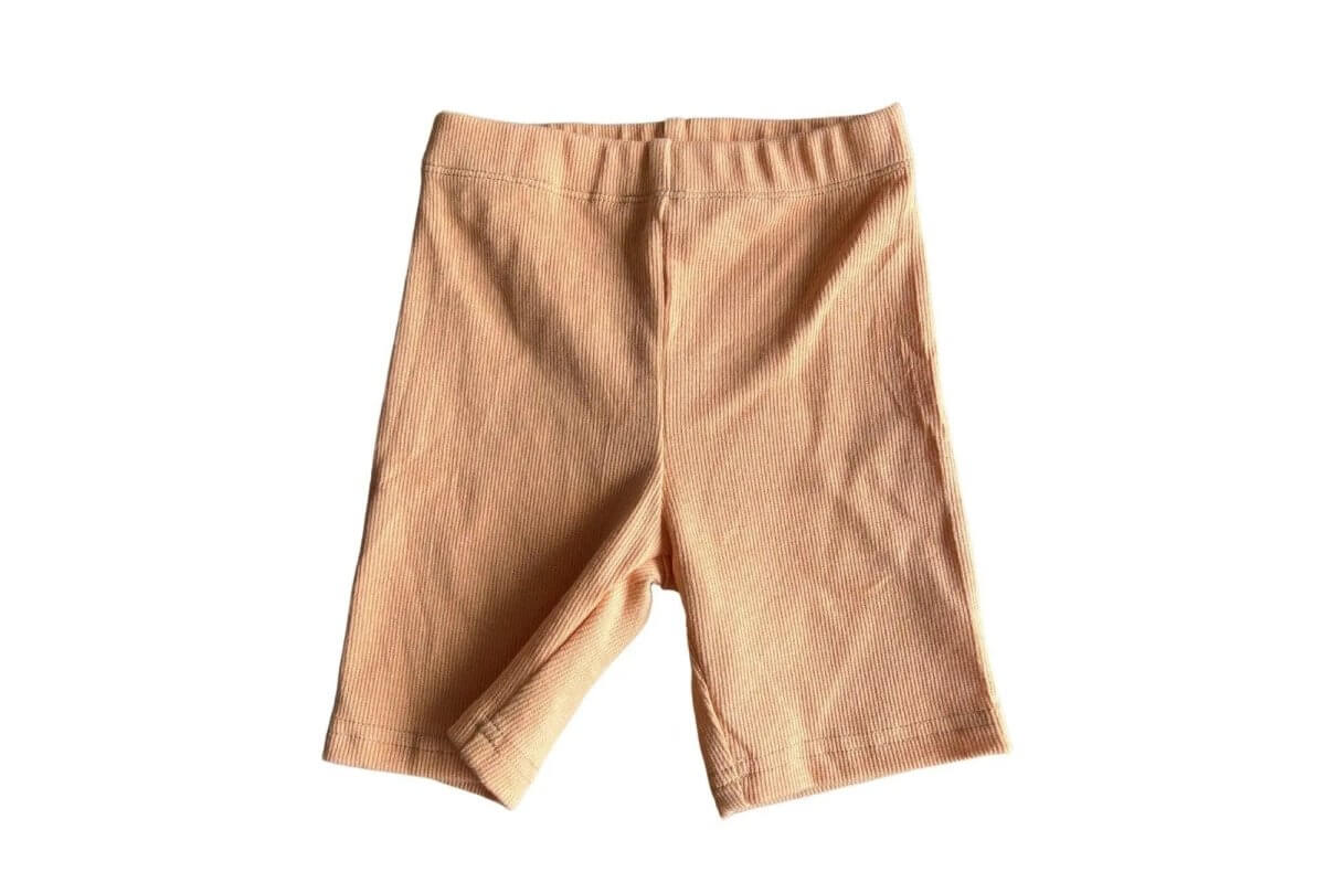 Little Joy Co. Orange Ribbed Bike Shorts - Everetts Place Boutique -